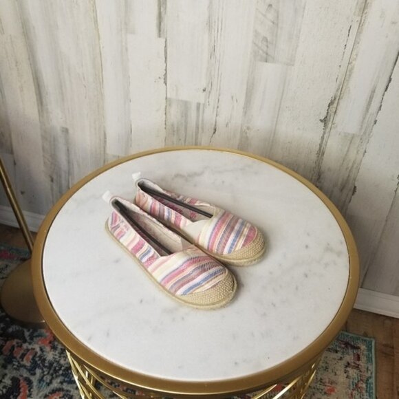 SUGAR EVERMORE ESPADRILLE SLIP-ON SHOES Stripe Rainbow - Picture 3 of 5